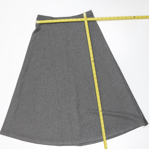 Marks and Spencer Women’s Grey A-Line Midi Jersey Skirt Size 10