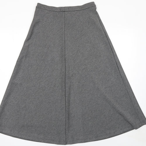 Marks and Spencer Women’s Grey A-Line Midi Jersey Skirt Size 10