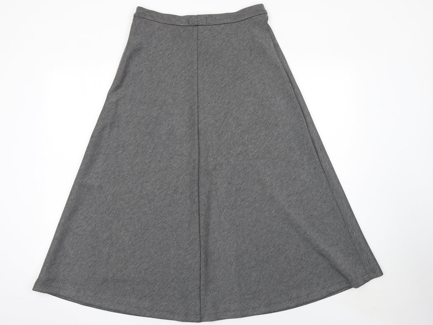 Marks and Spencer Women’s Grey A-Line Midi Jersey Skirt Size 10