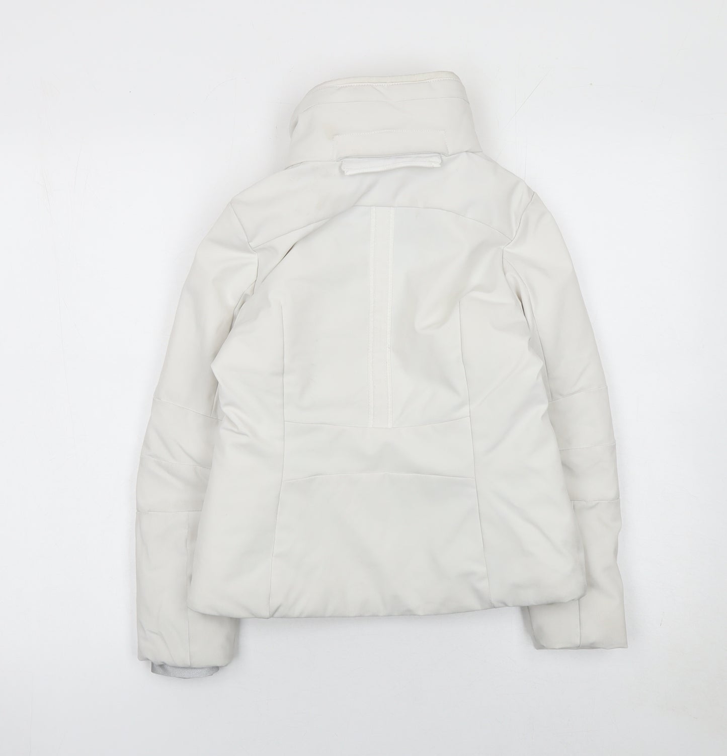 Poivre Blanc Girls White Ski Puffer Jacket Size 10 Years Waterproof Winter Coat