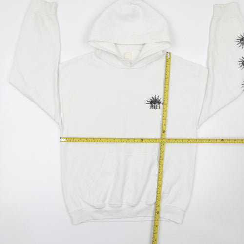 Urban Outfitters Women White Sun Graphic Pullover Hoodie Size S