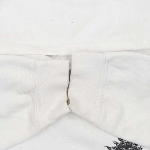 Urban Outfitters Women White Sun Graphic Pullover Hoodie Size S