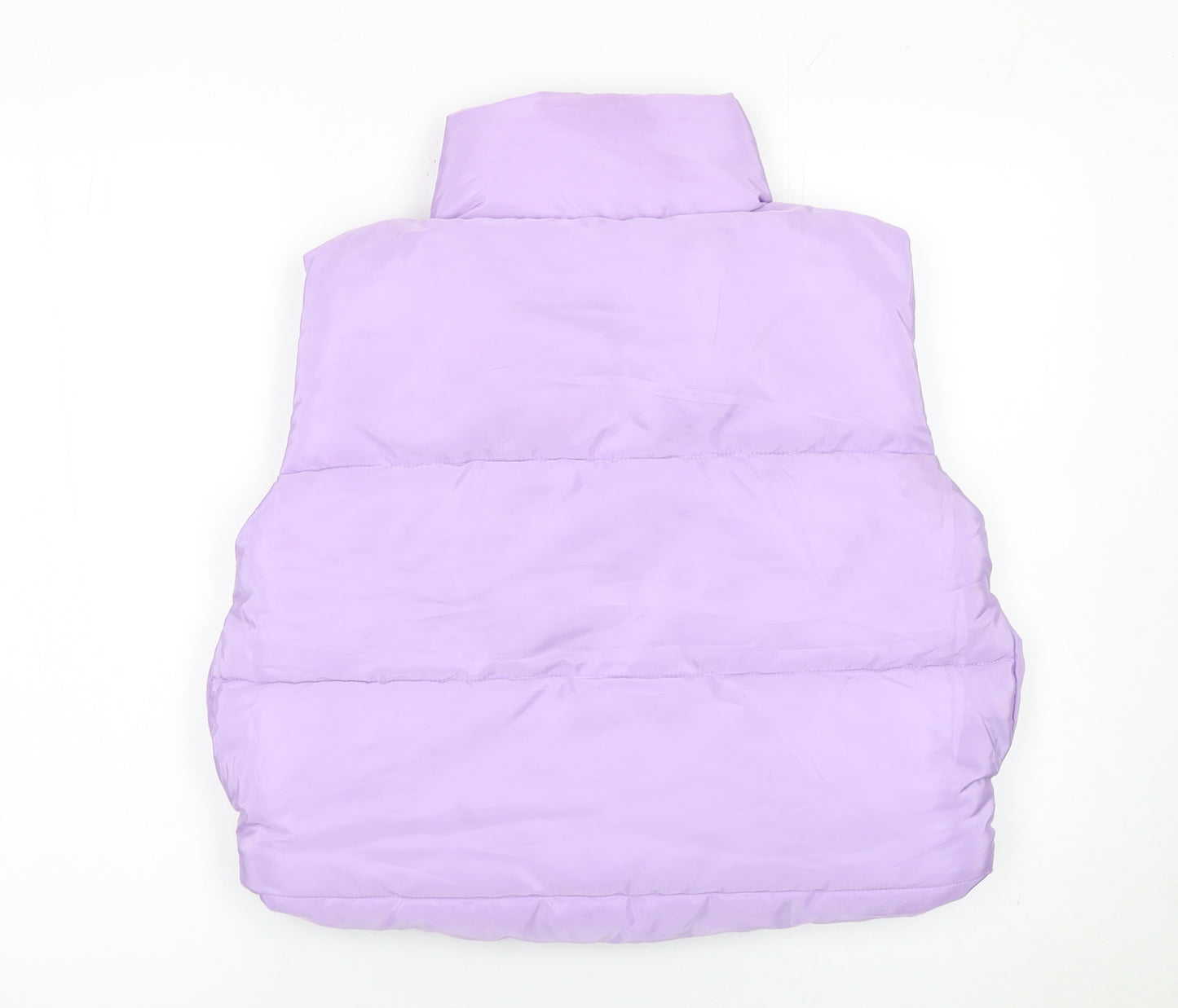 Rising Womens Purple Puffer Waistcoat Size S Lightweight Zip