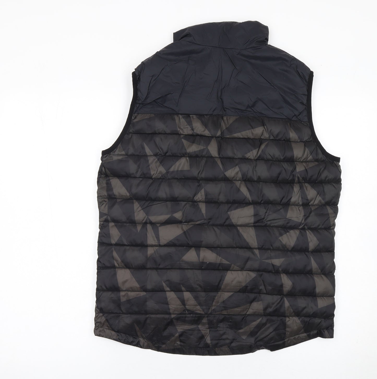 CLWR Colour Wear Men’s Black Geometric Quilted Bodywarmer Size S