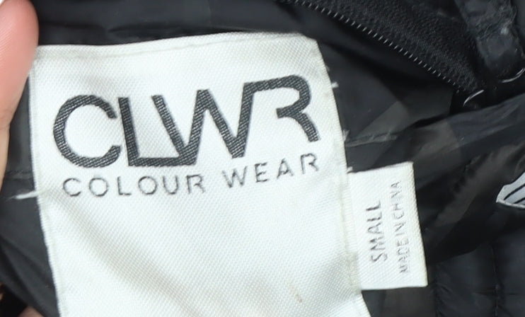CLWR Colour Wear Men’s Black Geometric Quilted Bodywarmer Size S