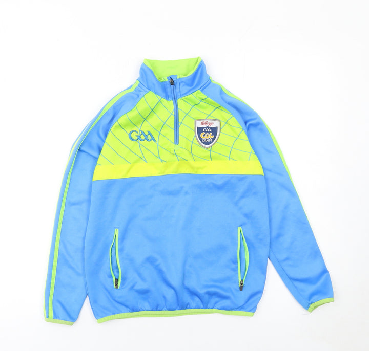 Kellogg's GAA Cúl Camps Boys Blue 3-4 Years 1/4 Zip Polyester Sweatshirt