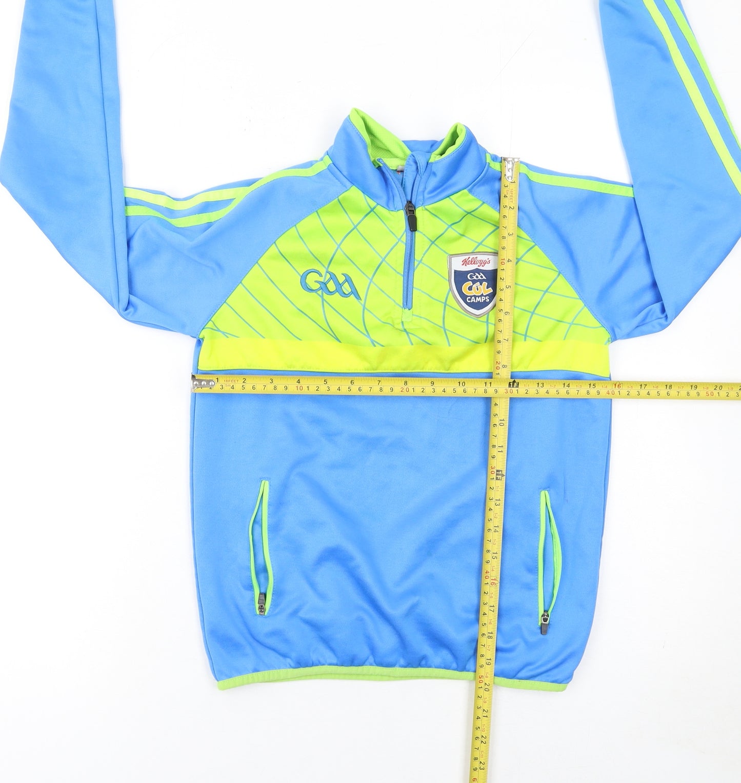 Kellogg's GAA Cúl Camps Boys Blue 3-4 Years 1/4 Zip Polyester Sweatshirt