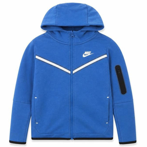 Nike Boys Blue Full Zip Hoodie L 147-158cm Reflective Trim Sportswear