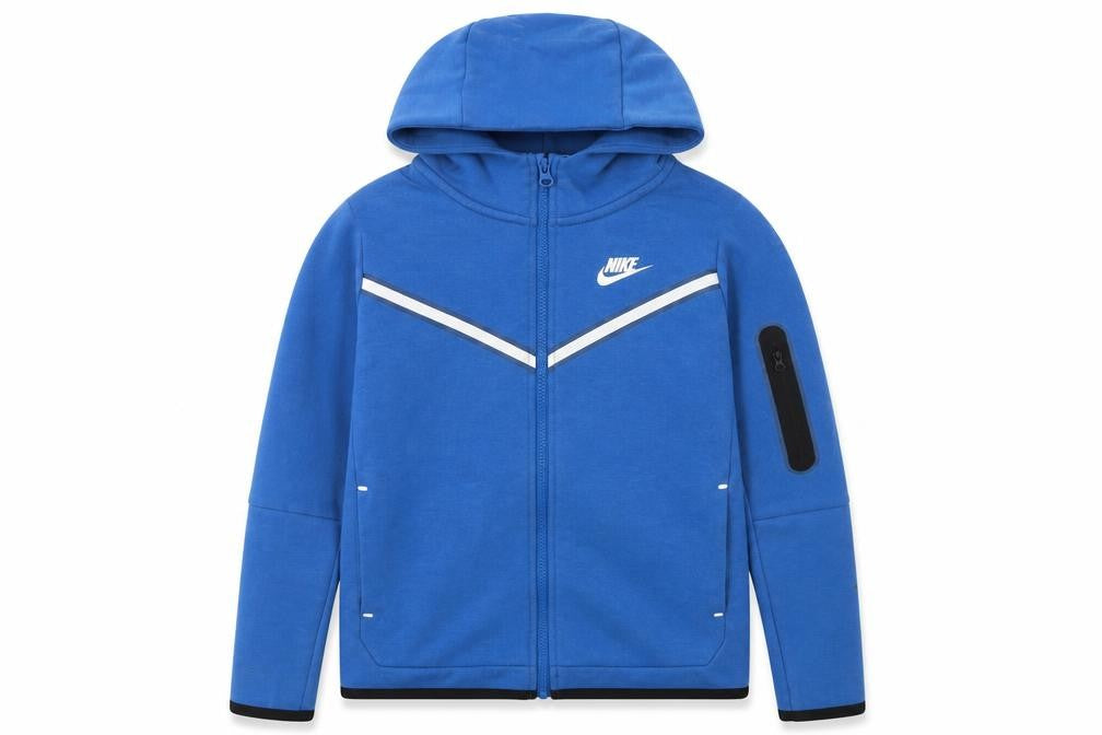 Nike Boys Blue Full Zip Hoodie L 147-158cm Reflective Trim Sportswear