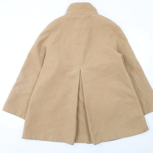 Isle Womens Beige Mid-Length Classic Overcoat Size 12