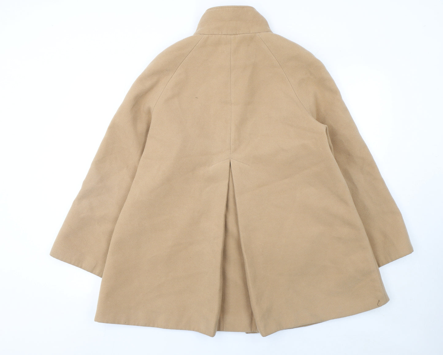 Isle Womens Beige Mid-Length Classic Overcoat Size 12