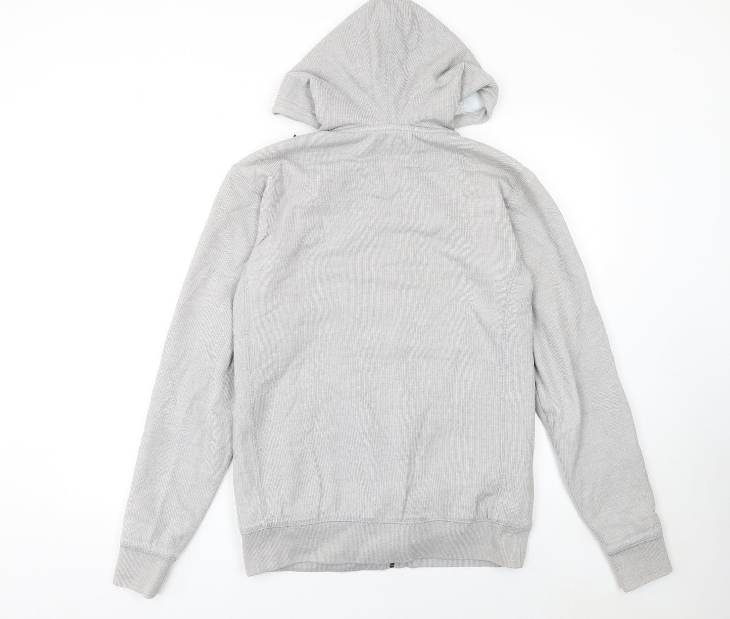 Billabong Men's Grey Full Zip Fleece Lined Hoodie Size S Surf Style