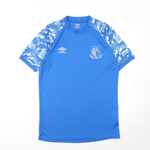 Umbro Men's Blue Football Jersey T-Shirt Size M Regular Fit