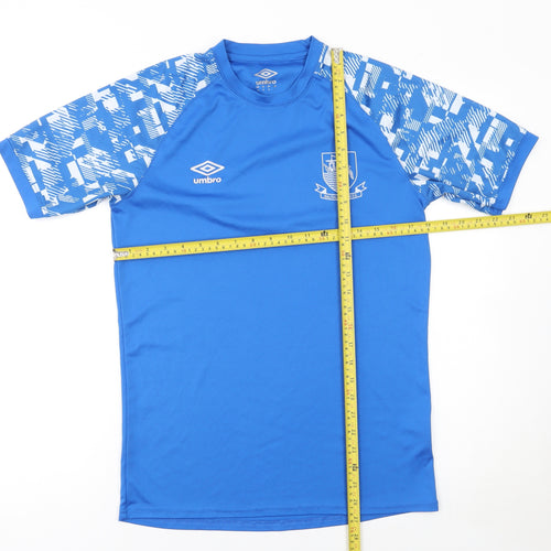 Umbro Men's Blue Football Jersey T-Shirt Size M Regular Fit