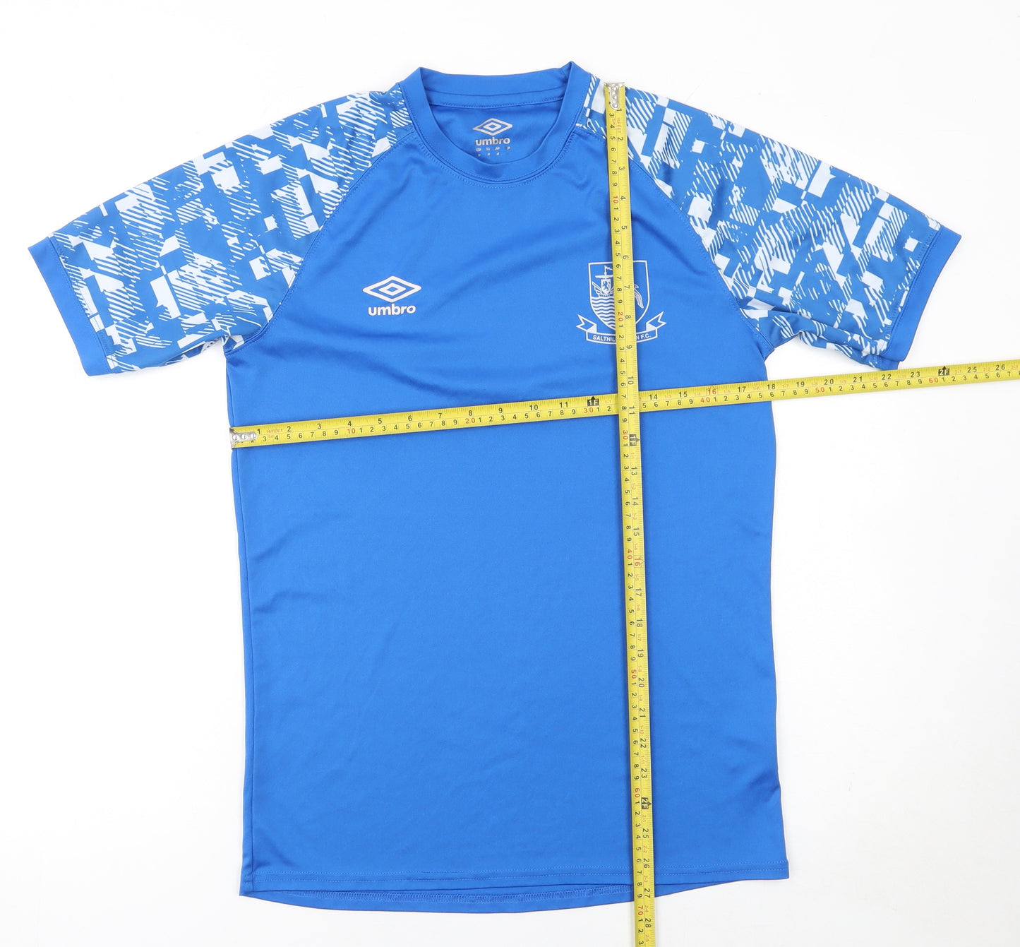Umbro Men's Blue Football Jersey T-Shirt Size M Regular Fit