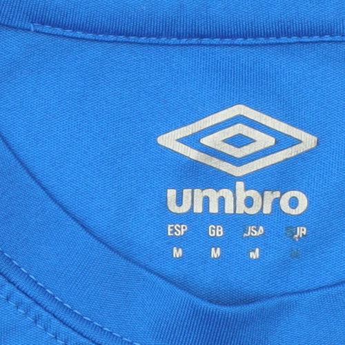 Umbro Men's Blue Football Jersey T-Shirt Size M Regular Fit