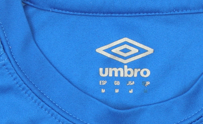 Umbro Men's Blue Football Jersey T-Shirt Size M Regular Fit