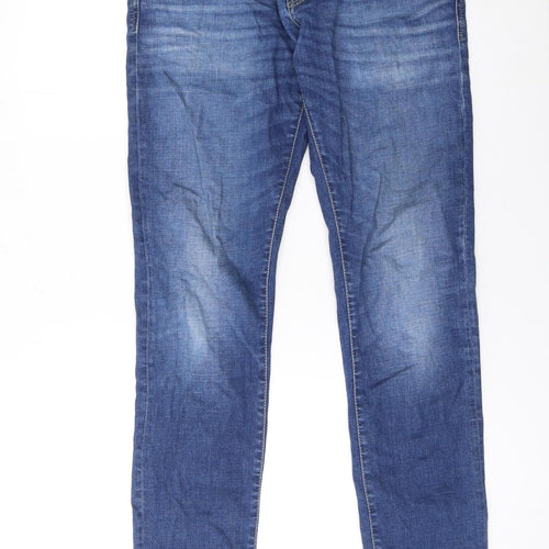 Jack & Jones Men's Blue Straight Jeans 32x32 Cotton Denim