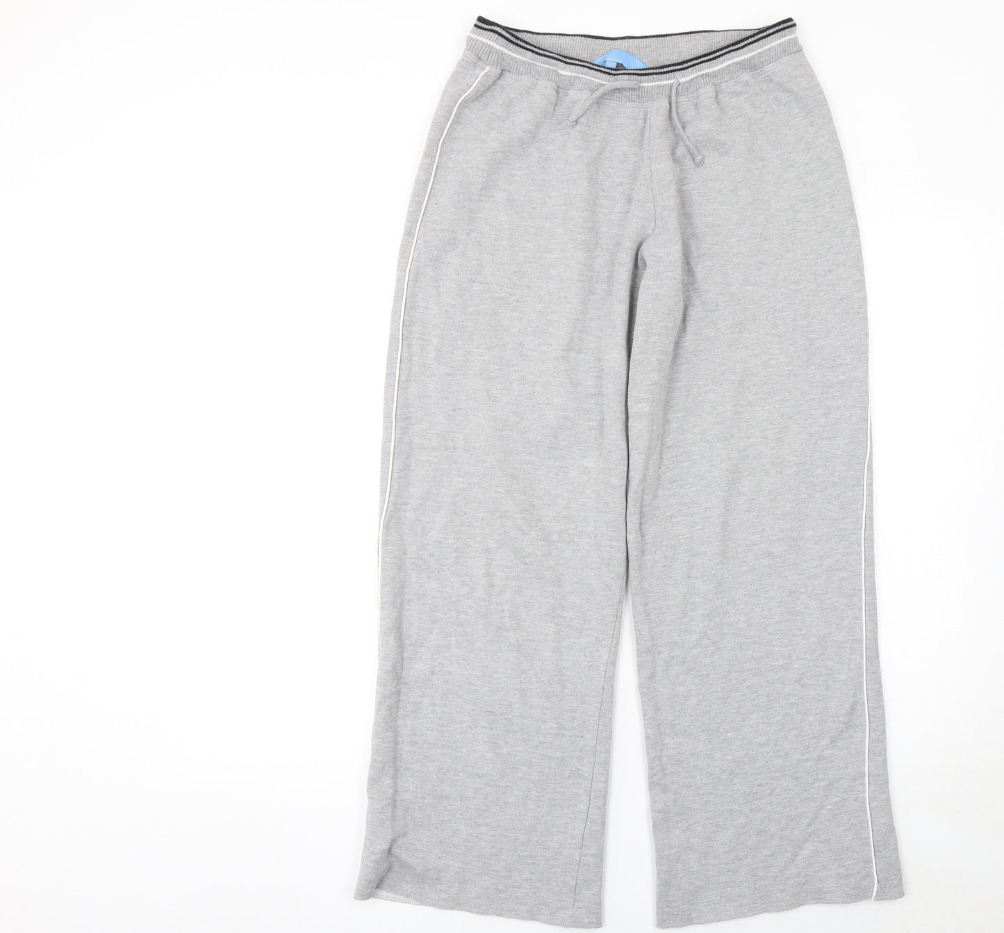 Jac Womenswear Women's Grey Cotton Blend Relaxed Fit Sweatpants Lounge 14/16