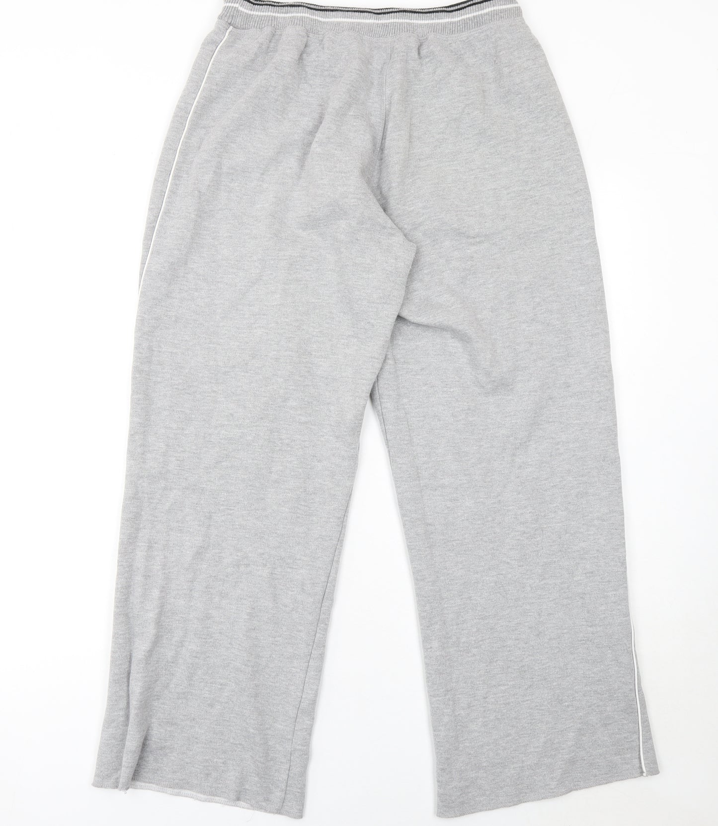Jac Womenswear Women's Grey Cotton Blend Relaxed Fit Sweatpants Lounge 14/16