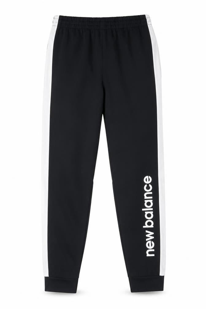 New Balance Men's Black Jogger Trousers S Elastic Waist Logo Sportswear