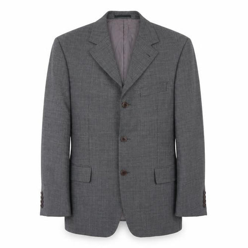 Hugo Boss Men's Grey Wool Blazer Jacket 40R Classic Notch Lapel
