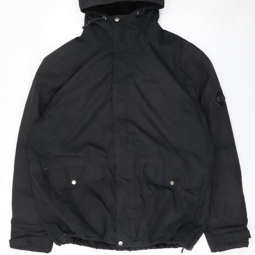 Regatta Men's Black XL Waterproof Hooded Parka Jacket