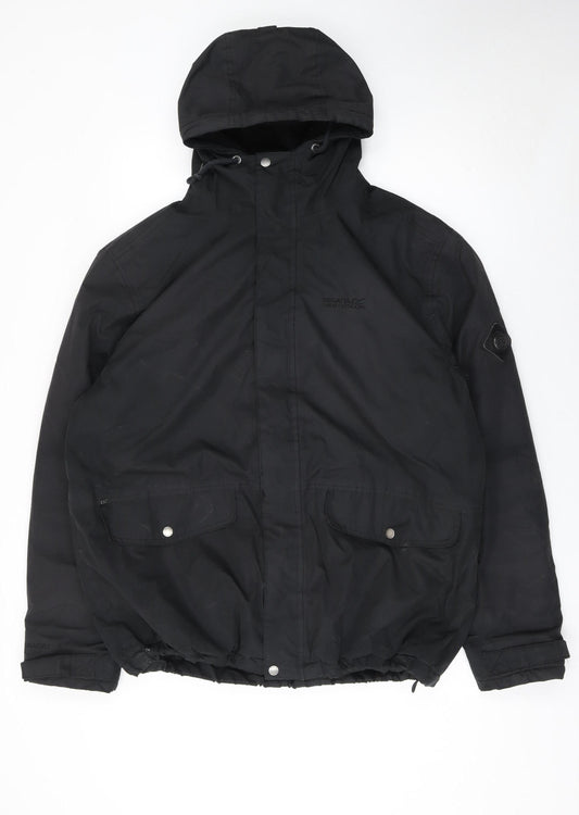 Regatta Men's Black XL Waterproof Hooded Parka Jacket