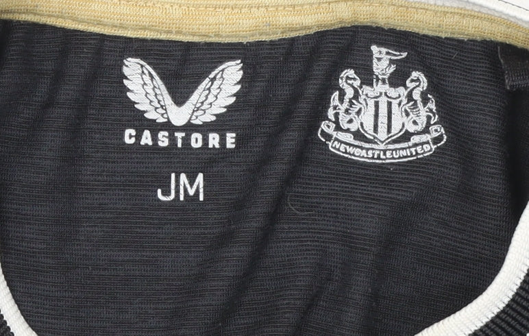 Castore Boys Black Newcastle United Short Sleeve T-Shirt M