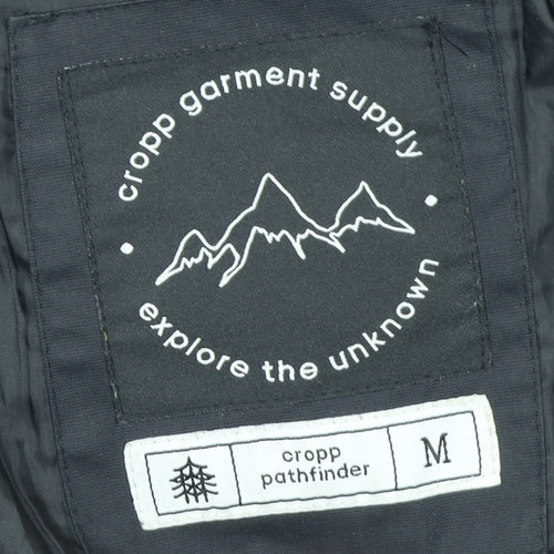 Cropp Men’s Black Puffer Hooded Winter Jacket Size M