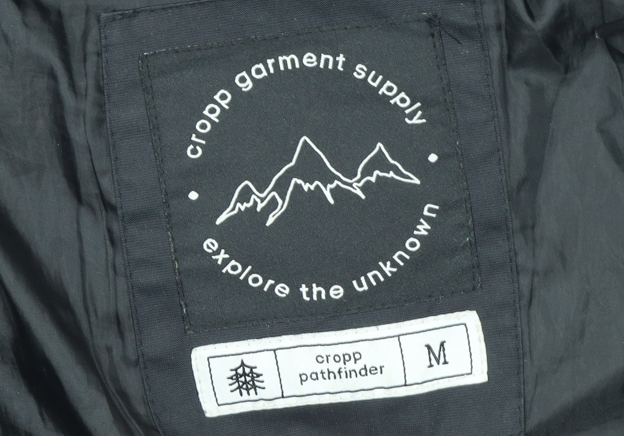 Cropp Men’s Black Puffer Hooded Winter Jacket Size M