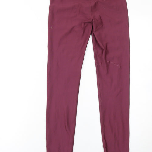 Under Armour Womens Purple Compression Leggings Small HeatGear