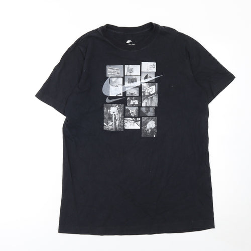 Nike Men's Black XL Graphic Sports Crew Neck Cotton T-Shirt