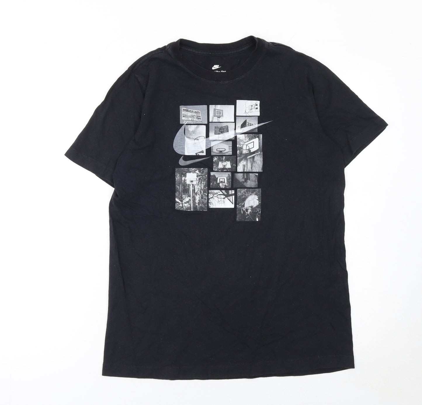 Nike Men's Black XL Graphic Sports Crew Neck Cotton T-Shirt