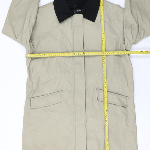 Dennis Basso Men's Beige Mid-Length Rain Coat Jacket M