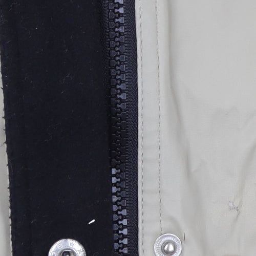 Dennis Basso Men's Beige Mid-Length Rain Coat Jacket M