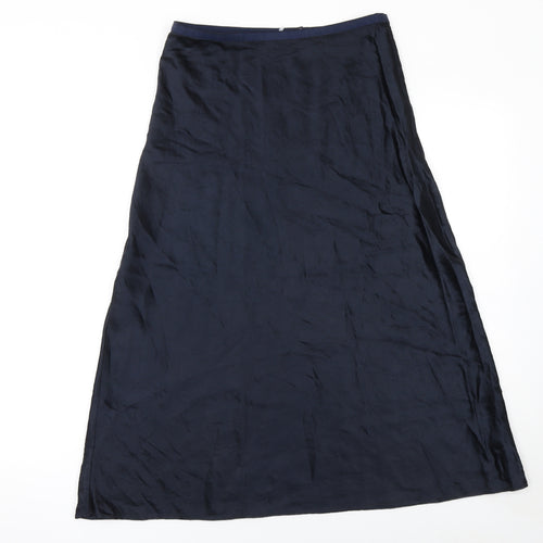 Marks and Spencer Womens Blue A-Line Long Skirt Size 10
