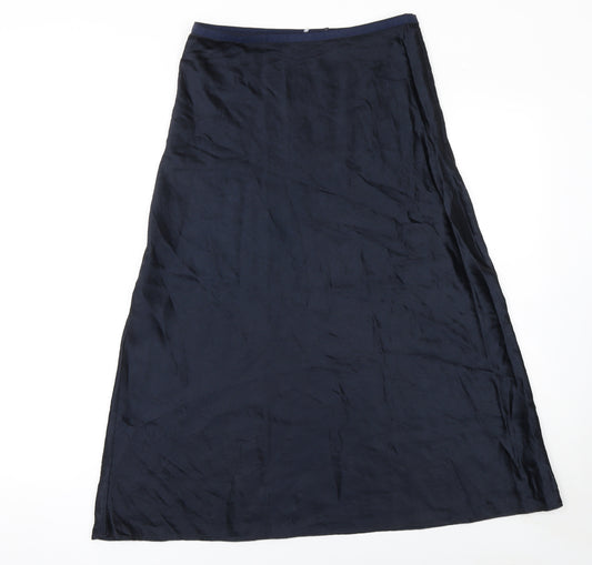Marks and Spencer Womens Blue A-Line Long Skirt Size 10
