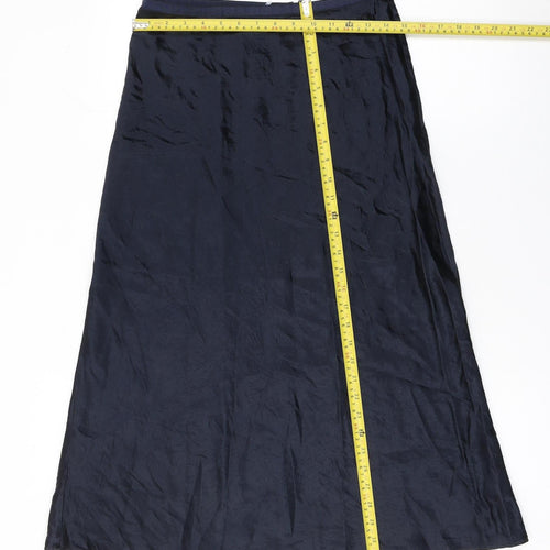 Marks and Spencer Womens Blue A-Line Long Skirt Size 10