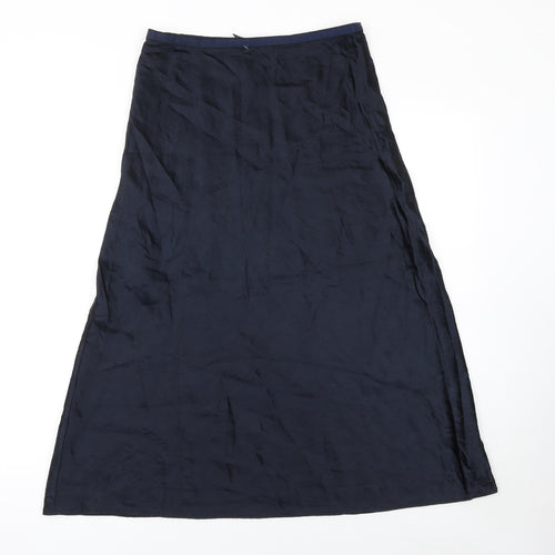 Marks and Spencer Womens Blue A-Line Long Skirt Size 10