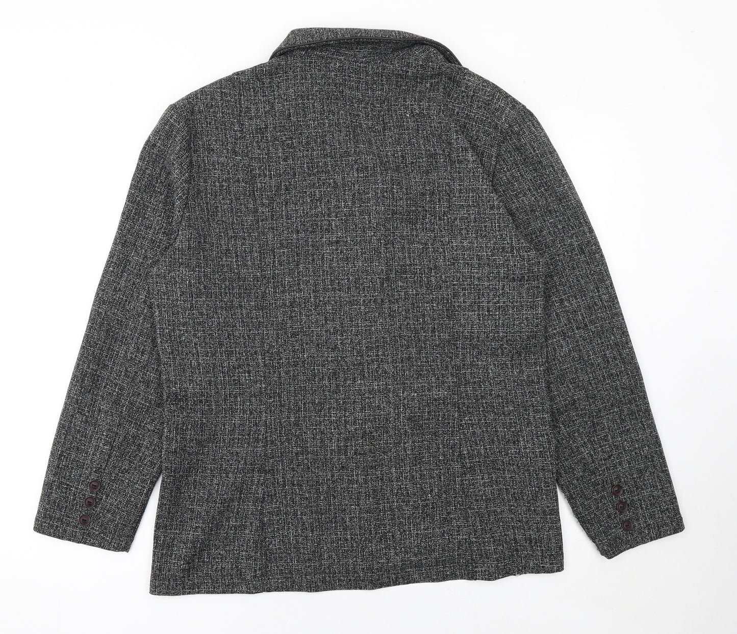 Miss Sukhmani of London Women's Grey Size 16 Classic Tweed Suit Jacket
