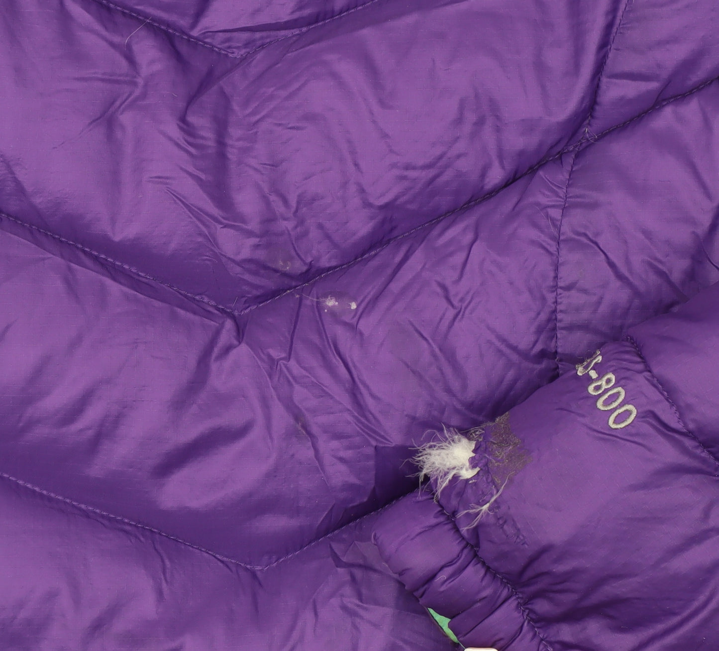 Karrimor Women Purple Down Puffer Jacket Size 8 Hooded Outdoor Coat