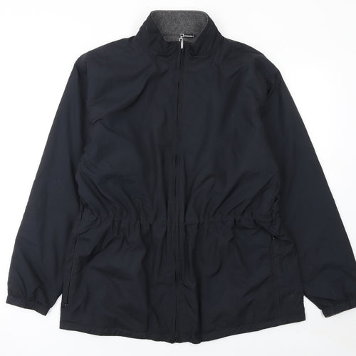 Cutter & Buck Women's Black Mid-Length Windbreaker Jacket Size M
