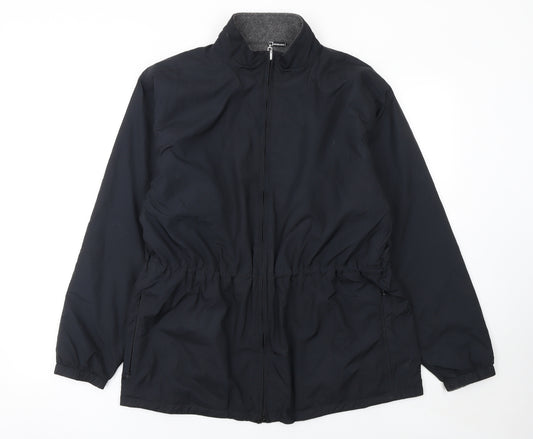 Cutter & Buck Women's Black Mid-Length Windbreaker Jacket Size M