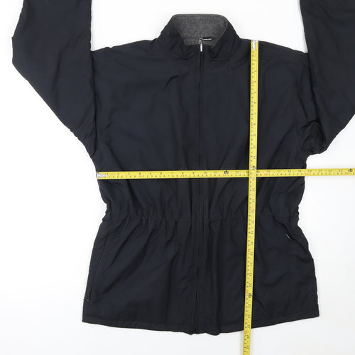 Cutter & Buck Women's Black Mid-Length Windbreaker Jacket Size M