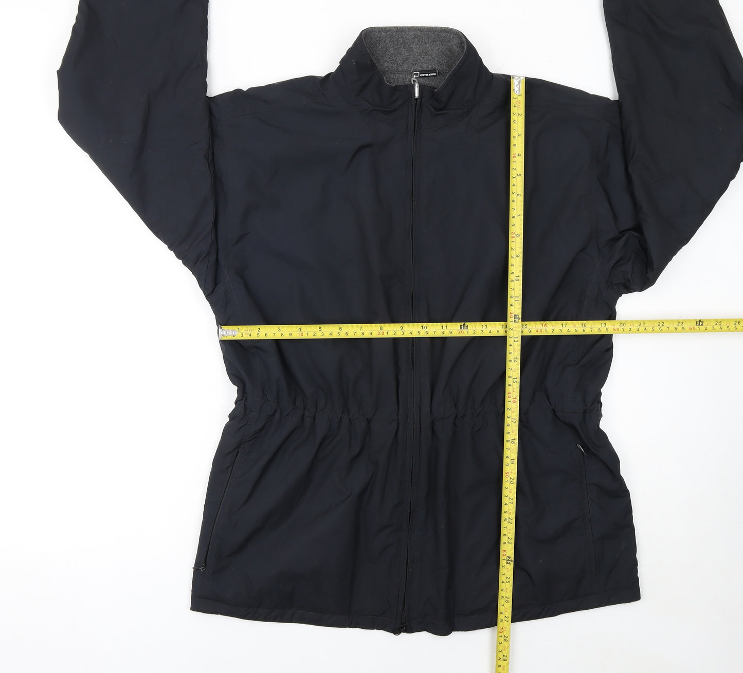 Cutter & Buck Women's Black Mid-Length Windbreaker Jacket Size M