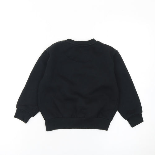 McKenzie Boys Black Crew Neck Pullover Sweatshirt 5-6 Years