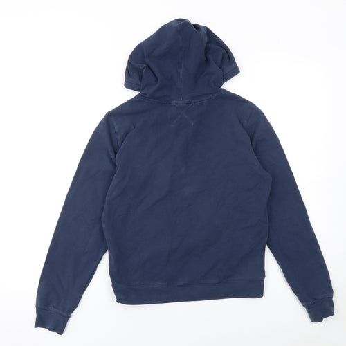 Reebok Women's Navy Pullover Hoodie Size 10 Cotton Blend