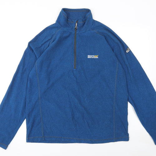 Regatta Great Outdoors Blue XL Men's 1/4 Zip Fleece Sweatshirt