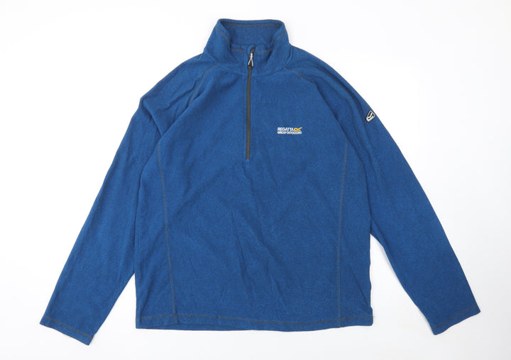 Regatta Great Outdoors Blue XL Men's 1/4 Zip Fleece Sweatshirt